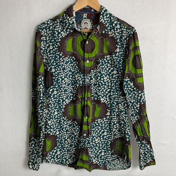 Ganesh Button Up Shirt Mens Size Small Lightweight Cotton - Picture 2 of 12